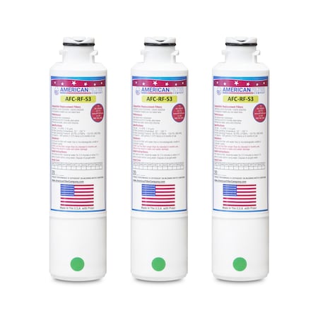 AFC Brand AFC-RF-S3, Compatible To Samsung 469101 Refrigerator Water Filters (3PK) Made By AFC